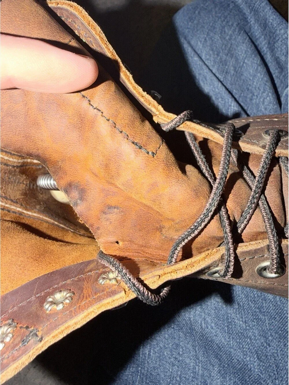 Red Wing Shoes 8115 Iron Ranger Men's Leather Boot Cooper Rough & Tough 7.5 D